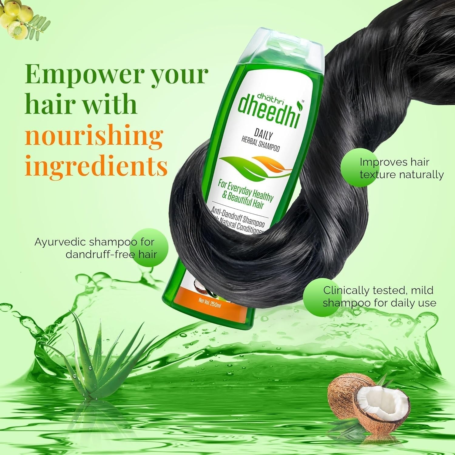 Dhathri Ayurveda Dheedhi Daily Herbal Shampoo - Vamzn#