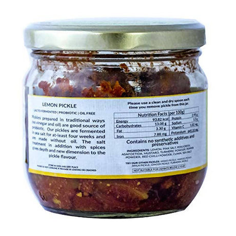 Dhatu Organics & Naturals Hand Made Lemon Pickle - Vamzn#