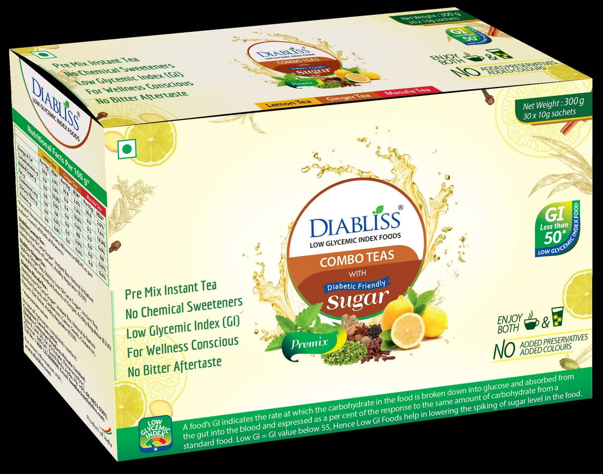 Diabliss Combo Teas with Diabetic Friendly Sugar - Vamzn#