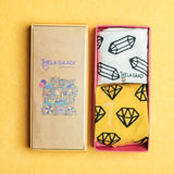 Diamond & Pencil Socks (Pack of 2) - Vamzn#