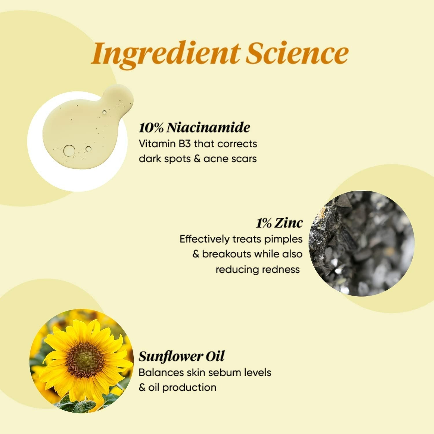 Dot & Key 10% Niacinamide Skin Clearing Face Serum With 10% Niacinamide, 1% Zinc & Sunflower Seed Oil - Vamzn#