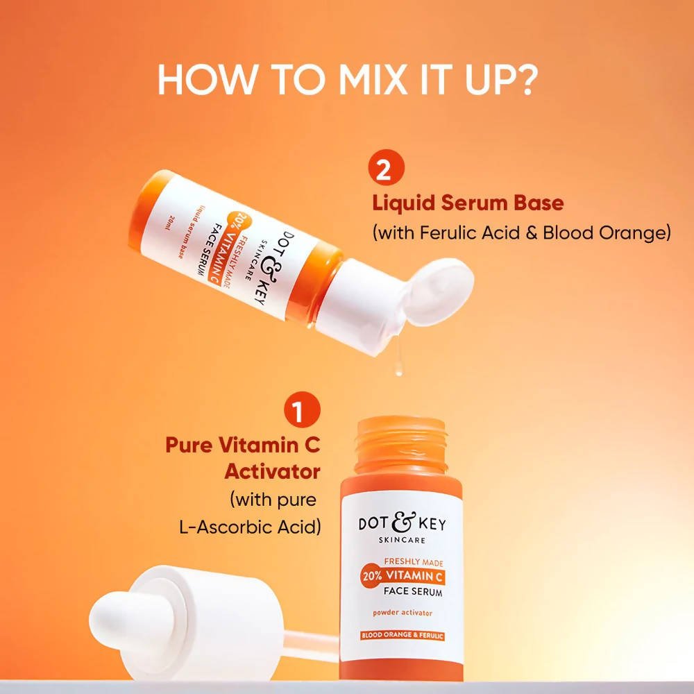 Dot & Key 20% Vitamin C Face Serum with Blood Orange, Skin Glow, Fights Pigmentation & Reduce Dark Spots - Vamzn#