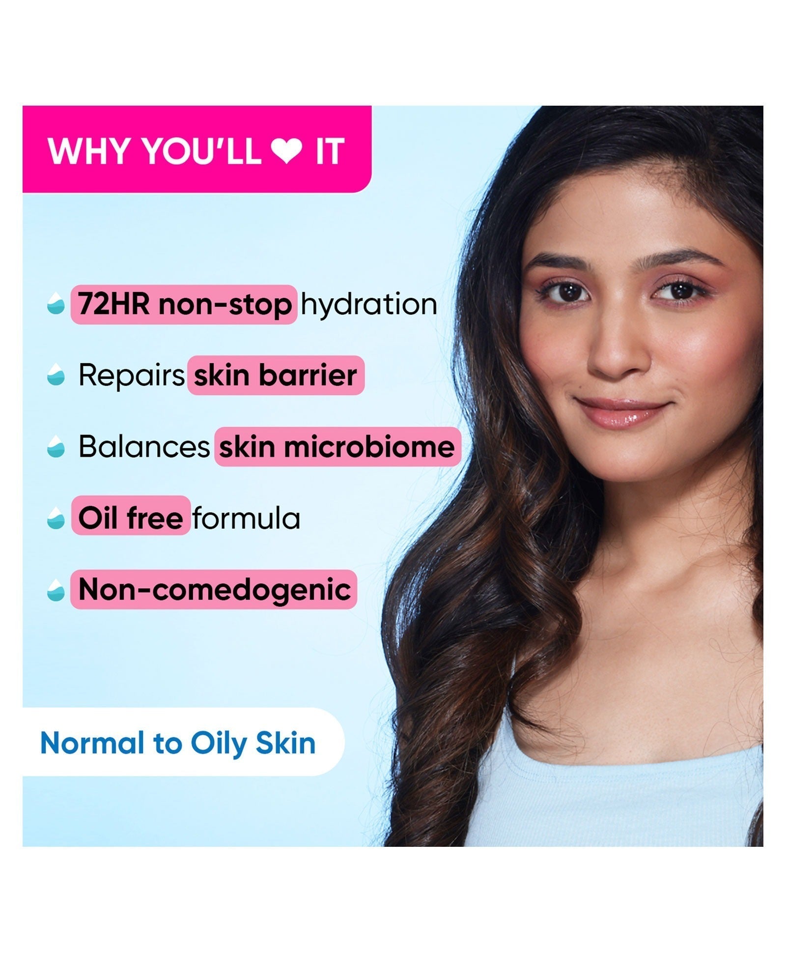 Dot & Key 72 Hr Hydrating Probiotic Face Gel With With Hyaluronic Acid, Kombucha & Rice Water - Vamzn#