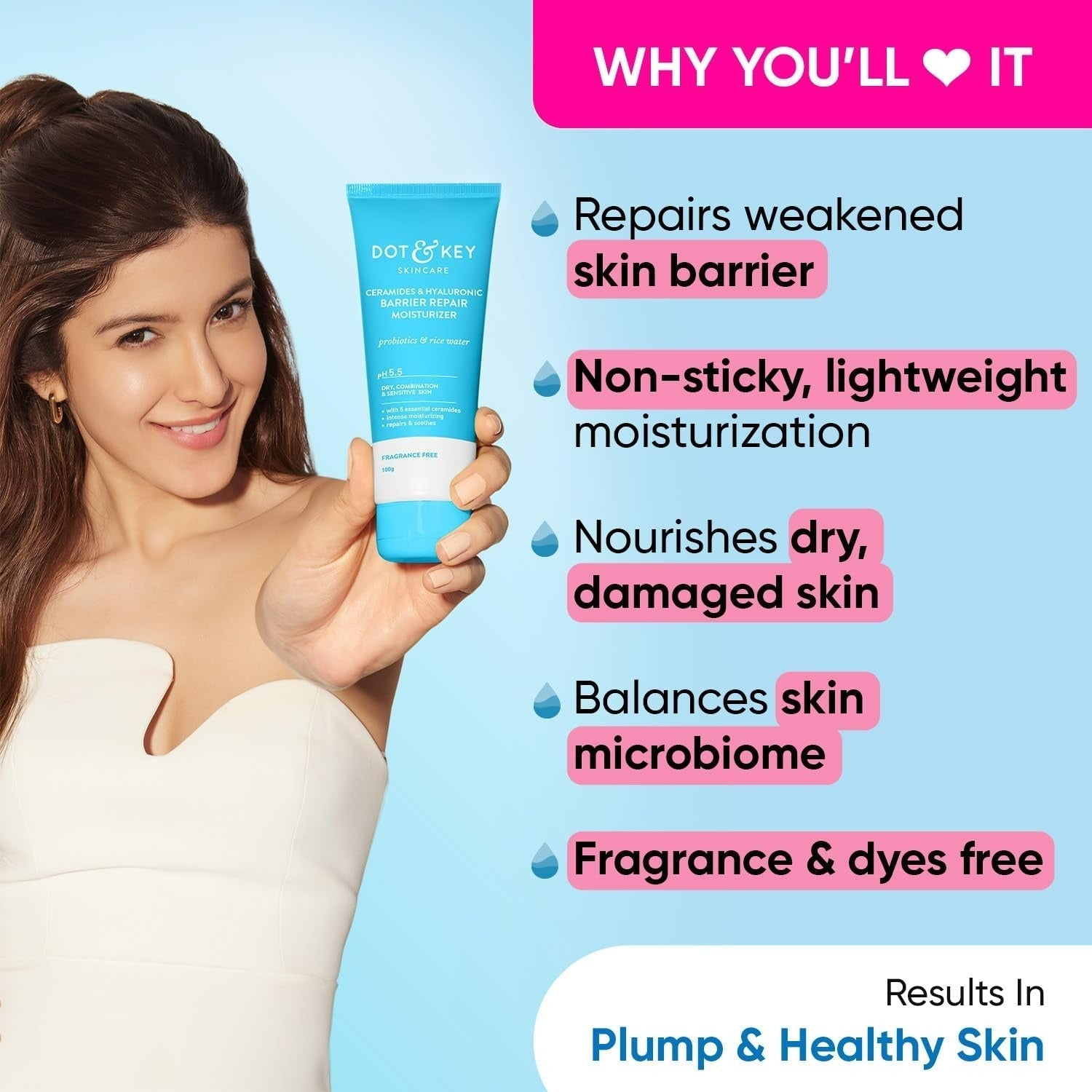 Dot & Key Ceramides & Hyaluronic Skin Barrier Repair + Face Cream - Vamzn#