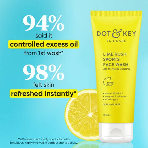 Dot & Key Lime Rush Sports Face Wash - Vamzn#