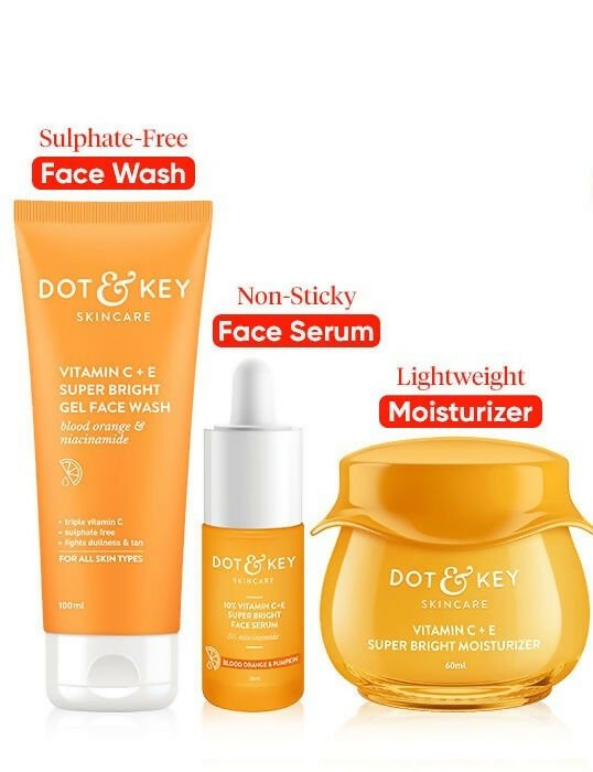 Dot & Key Vitamin C + E CSM (Cleanser, Serum, Moisturizer) Routine Combo - Vamzn#