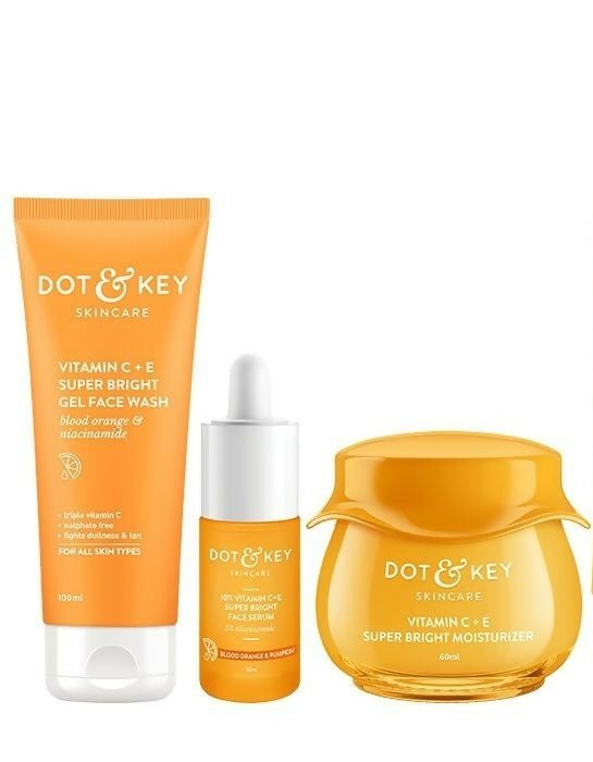 Dot & Key Vitamin C + E CSM (Cleanser, Serum, Moisturizer) Routine Combo - Vamzn#