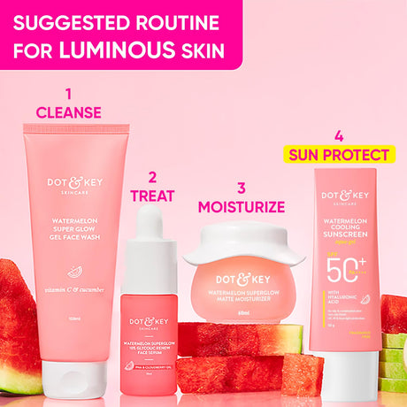 Dot & Key Watermelon Hyaluronic Cooling Sunscreen SPF 50 PA+++| for Oily, Normal & Combination Skin | UV + Blue Light Protection | Lightweight | No White Cast | Boosts Vitamin D Absorption | 50g… - Vamzn#