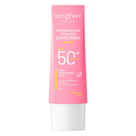 Dot & Key Watermelon Hyaluronic Cooling Sunscreen SPF 50 PA+++| for Oily, Normal & Combination Skin | UV + Blue Light Protection | Lightweight | No White Cast | Boosts Vitamin D Absorption | 50g… - Vamzn#