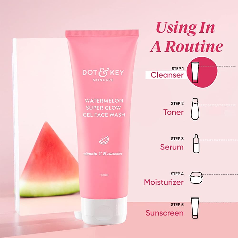 Dot & Key Watermelon Superglow Gel Face Wash - Vamzn#