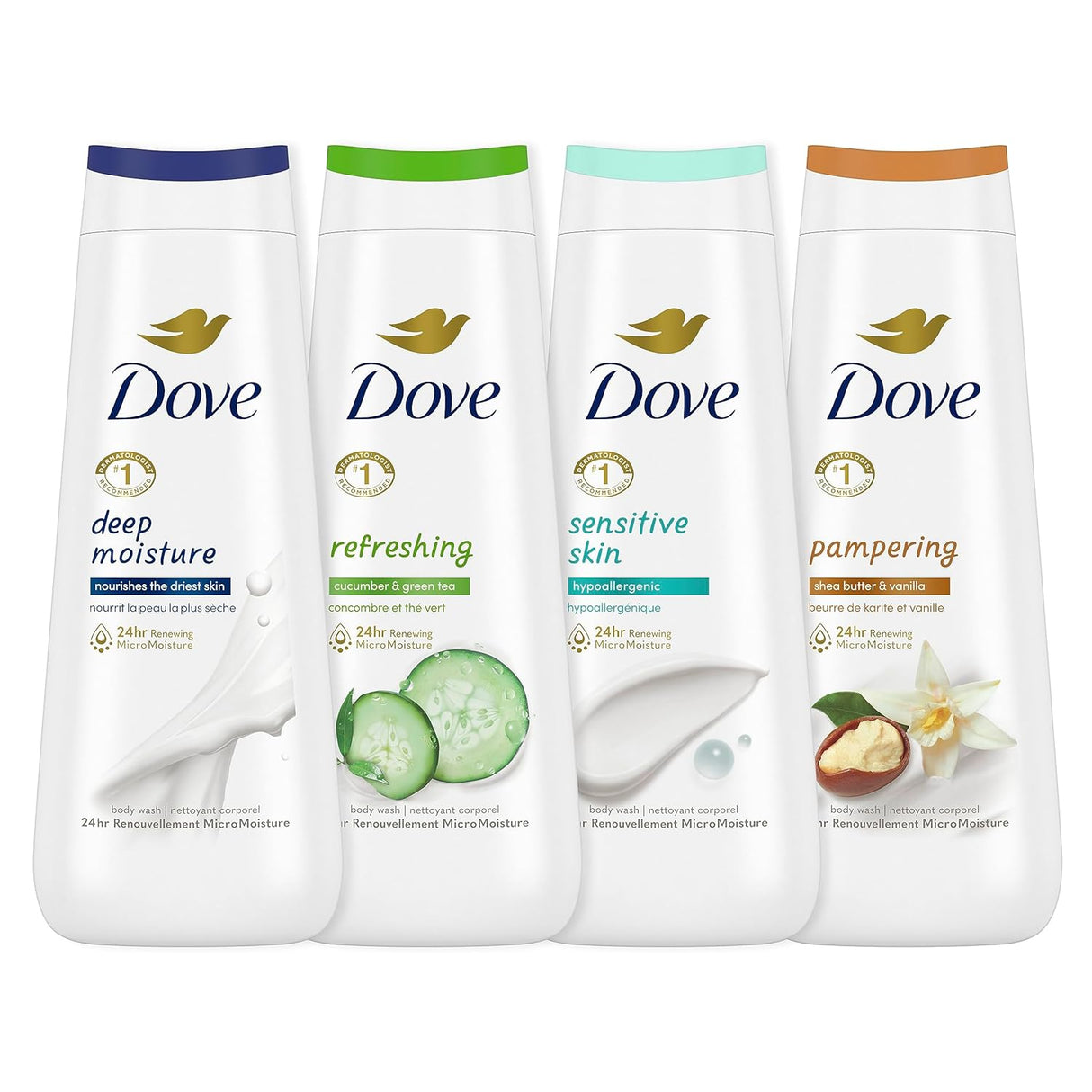 Dove Cucumber and Green Tea Sensitive Skin Body Wash - Vamzn#