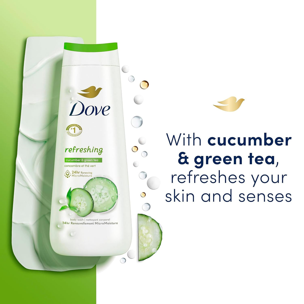 Dove Cucumber and Green Tea Sensitive Skin Body Wash - Vamzn#