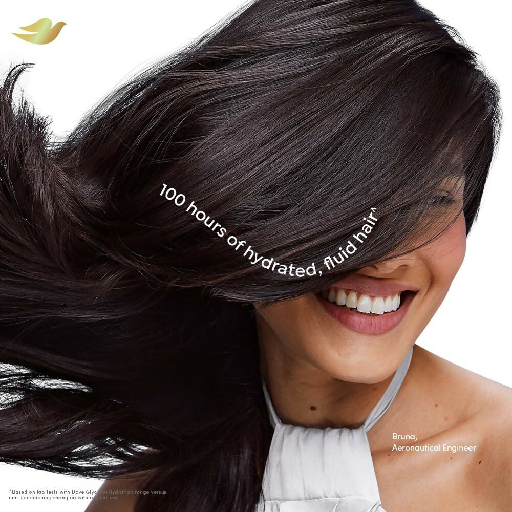 Dove Glycolic + Hydration Shampoo With 5% Hydra - Glycol For Upto 100 Hours Of Hydrated, Fluid Hair - Vamzn#