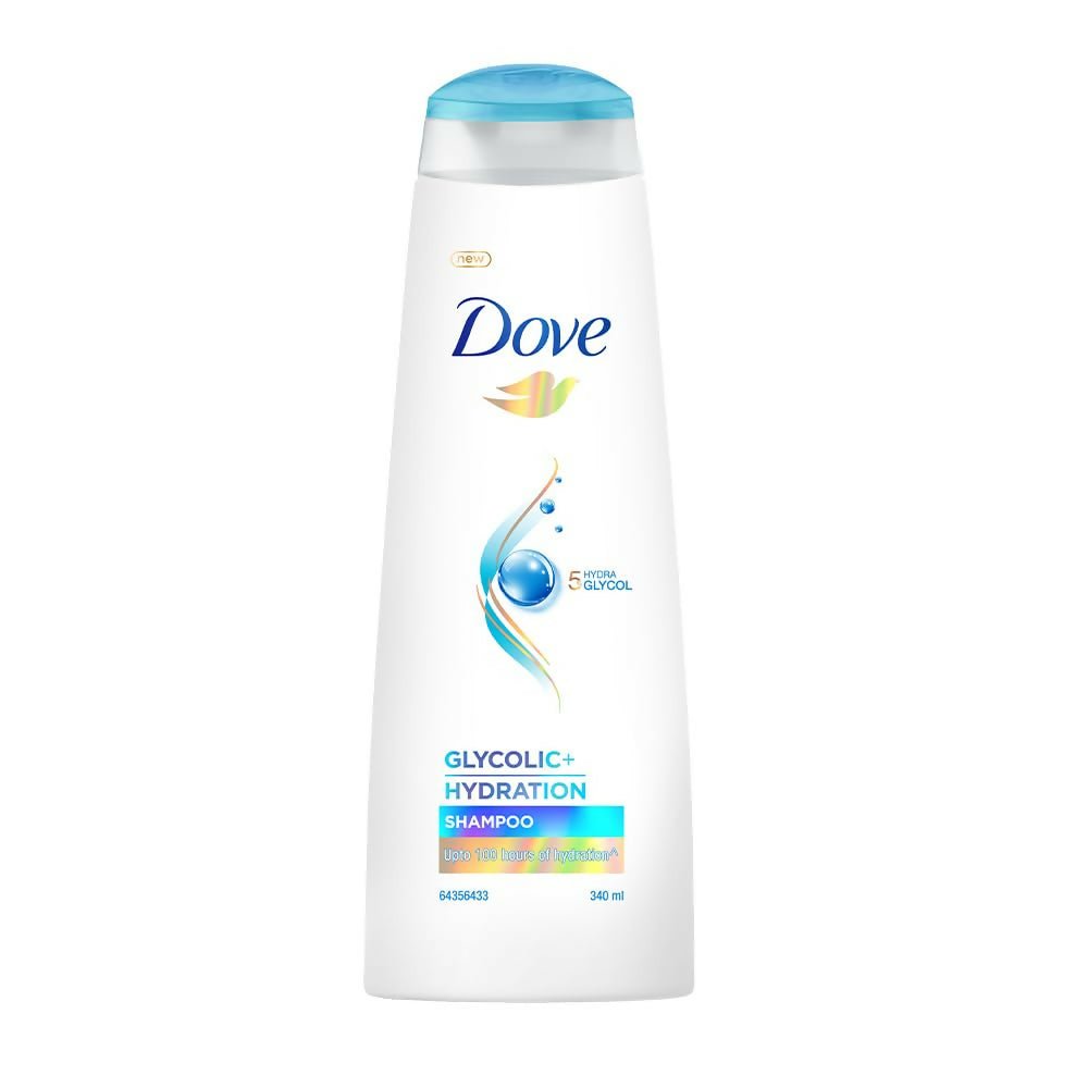 Dove Glycolic + Hydration Shampoo With 5% Hydra - Glycol For Upto 100 Hours Of Hydrated, Fluid Hair - Vamzn#