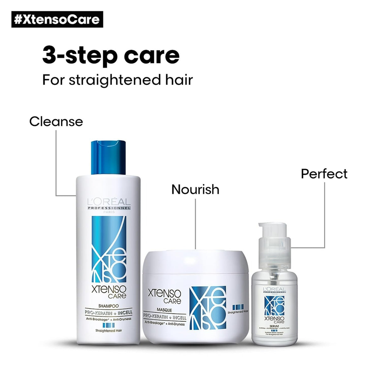 L'Oreal Paris Professionnel Xtenso Care Serum For Straightened Hair With Pro Keratin & Incell Technology