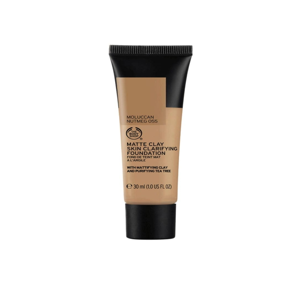 The Body Shop Matte Clay Skin Clarifying Foundation - 055 Moluccan Nutmeg