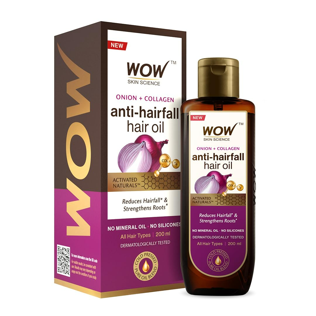 Wow Skin Science Onion & Collagen Anti-Hairfall Hair Oil