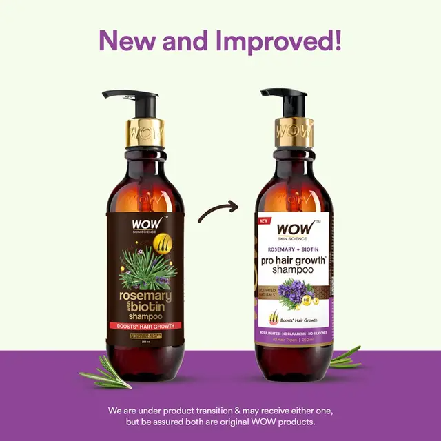 Wow Skin Science Rosemary With Biotin Hair Growth Shampoo