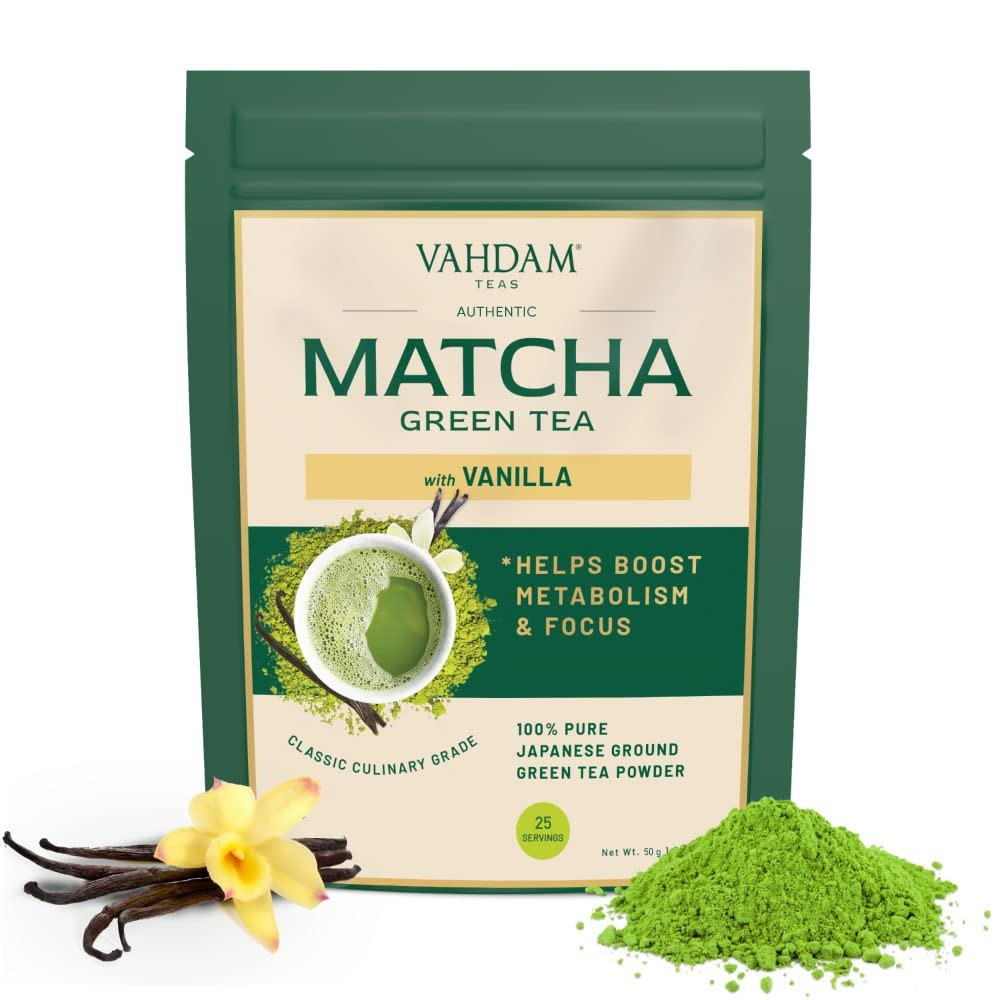 Vahdam Vanilla Matcha Green Tea Powder