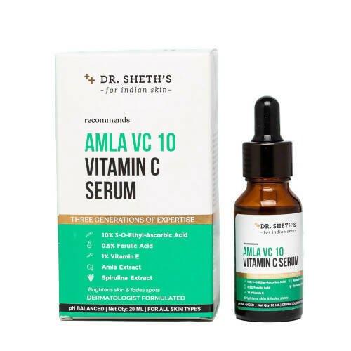 Dr. Sheth's Amla VC 10 Vitamin C Face Serum For Skin Brightening & Fading Dark Spots, For All Skin Types - Vamzn#