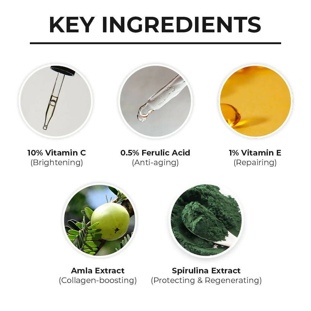 Dr. Sheth's Amla VC 10 Vitamin C Face Serum For Skin Brightening & Fading Dark Spots, For All Skin Types - Vamzn#