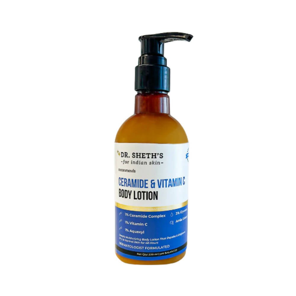 Dr. Sheth's Ceramide & Vitamin C Body Lotion Deeply Moisturizing, Repairs & Brightens Skin - Vamzn#