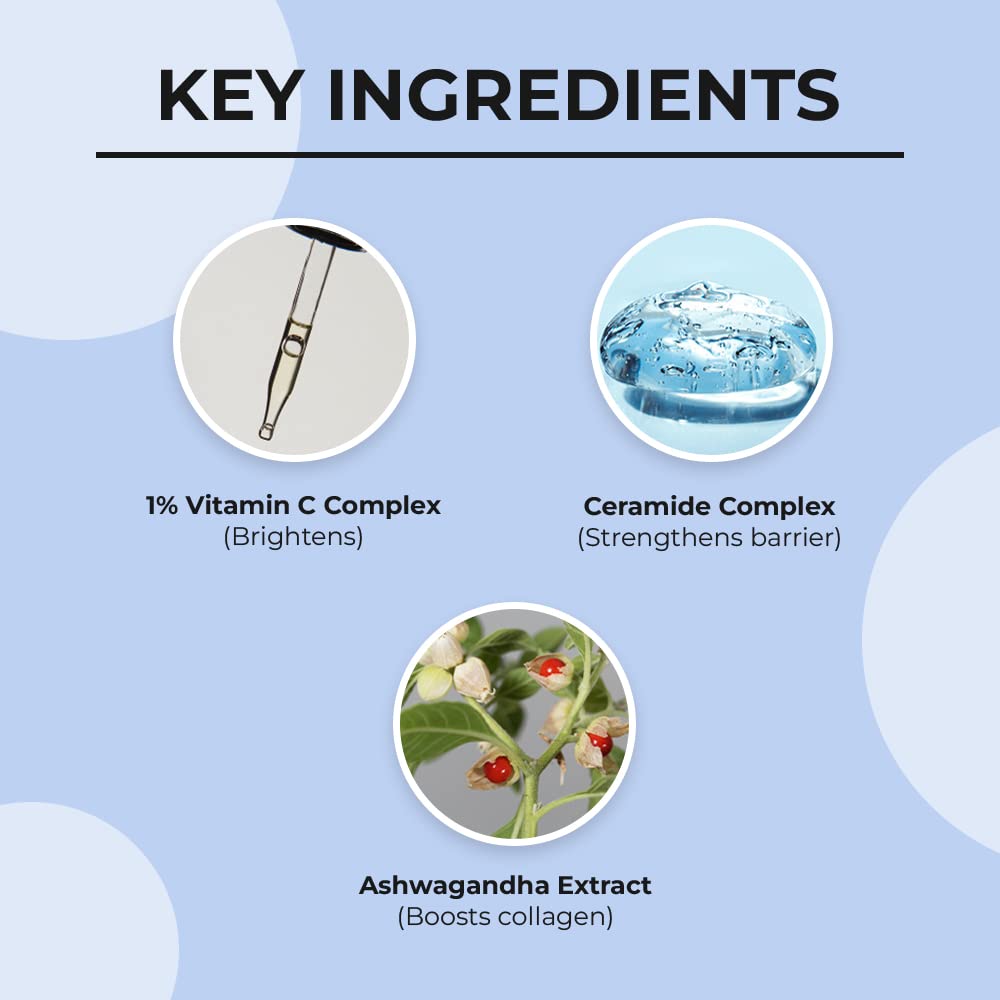 Dr. Sheth's Ceramide & Vitamin C Oil - Free Moisturizer| Lightweight Moisturizer to Hydrate & Brighten Skin | With Vitamin C, Ceramide & Ashwagandha | For Women & Men | 50g - Vamzn#