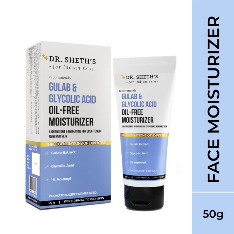 Dr. Sheth's Gulab & Glycolic Acid Oil - Free Moisturizer - Vamzn#
