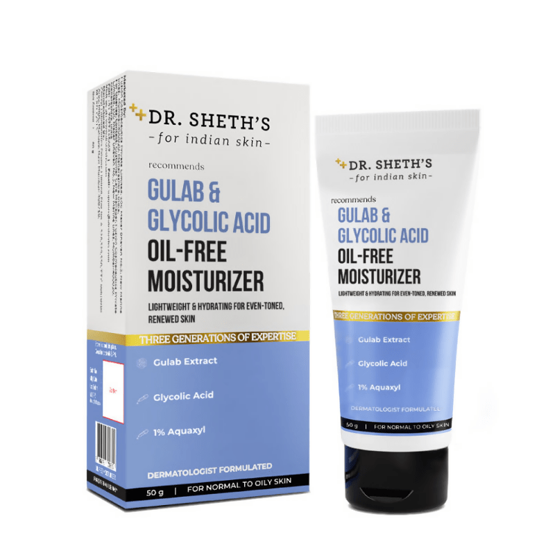 Dr. Sheth's Gulab & Glycolic Acid Oil - Free Moisturizer - Vamzn#