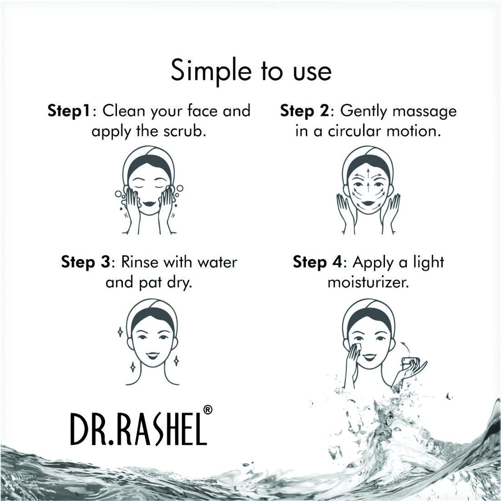 DR.RASHEL Scrub For Face & Body (Vitamin C Scrub, 380 ML) | All Skin |Cleanser Scrub For Deep Exfoliation | Dead Skin Remover Scrub | Tan Removal | Blackhead Remover Scrub - Vamzn#