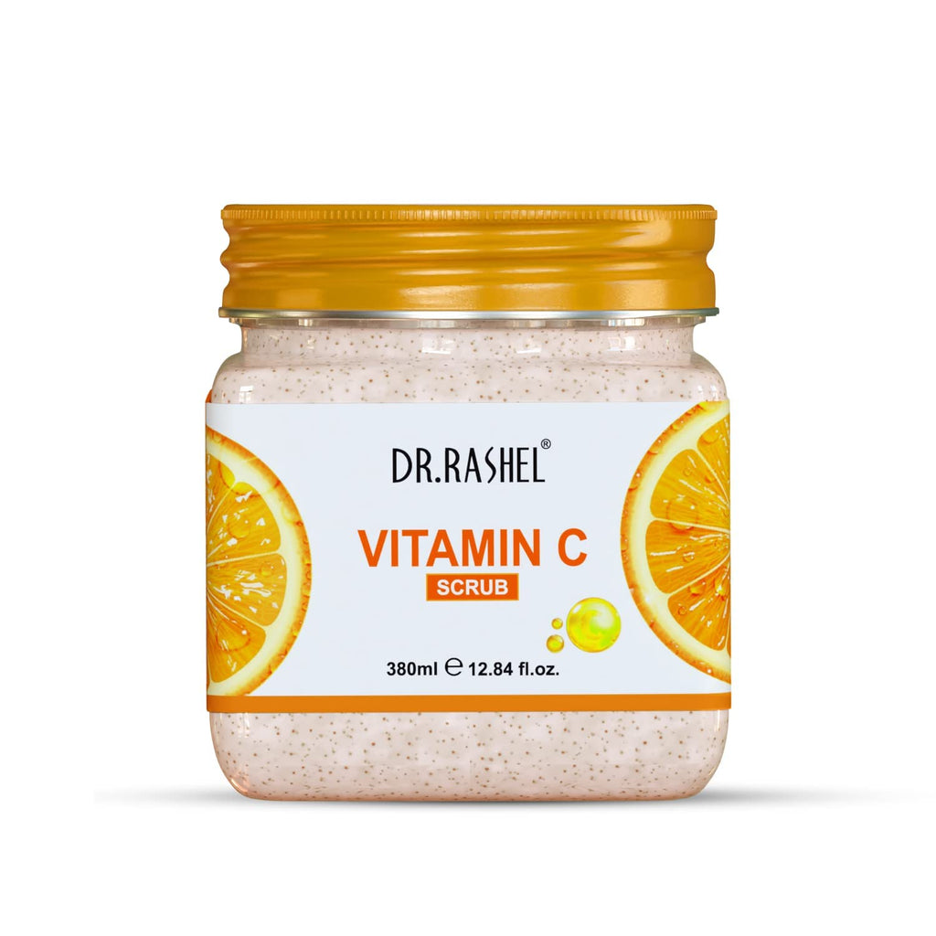 DR.RASHEL Scrub For Face & Body (Vitamin C Scrub, 380 ML) | All Skin |Cleanser Scrub For Deep Exfoliation | Dead Skin Remover Scrub | Tan Removal | Blackhead Remover Scrub - Vamzn#