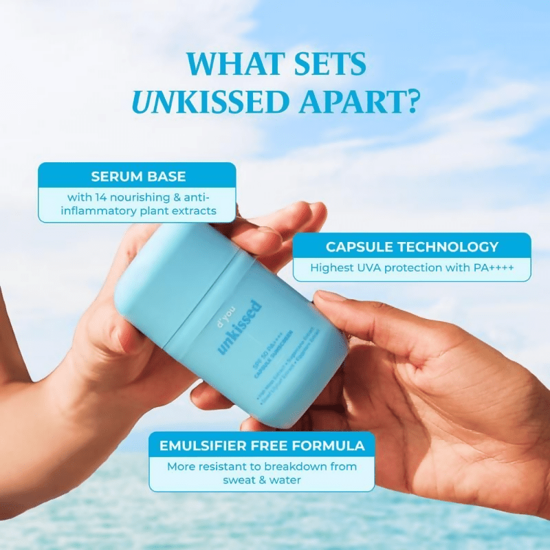 d'you Unkissed Serum Sunscreen SPF 50 & PA++++ - Vamzn#
