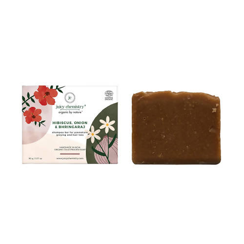 Juicy Chemistry Hibiscus, Onion & Bhringaraj Shampoo bar