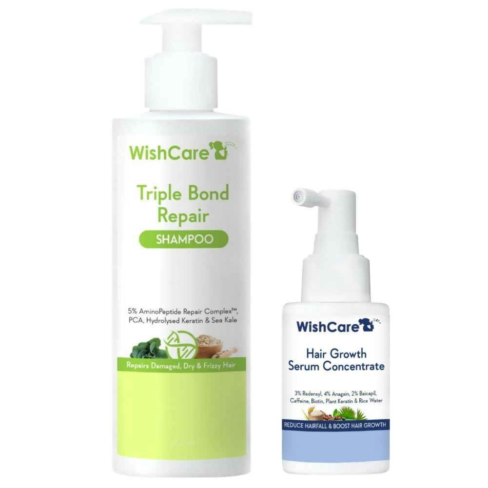 Wishcare Triple Bond Shampoo & Hair Growth Serum Combo