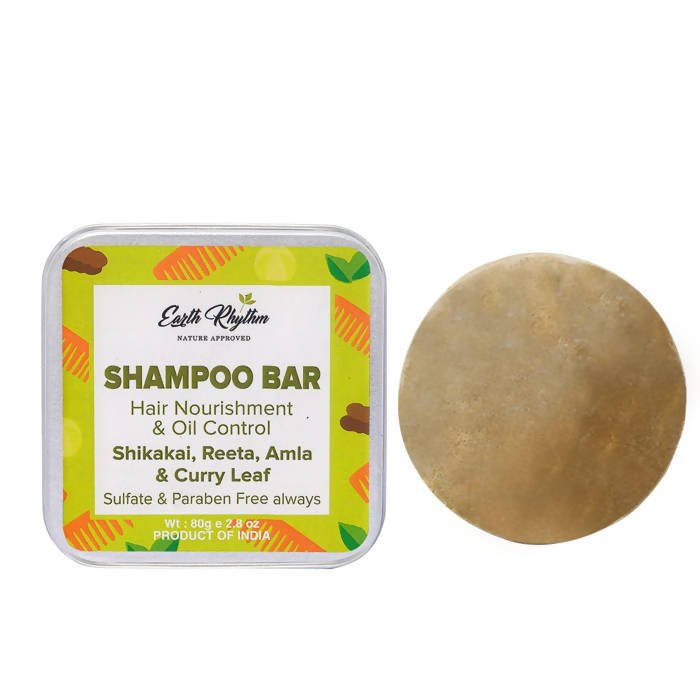 Earth Rhythm Shampoo Bar Hair Nourishing And Oil Control - Vamzn#