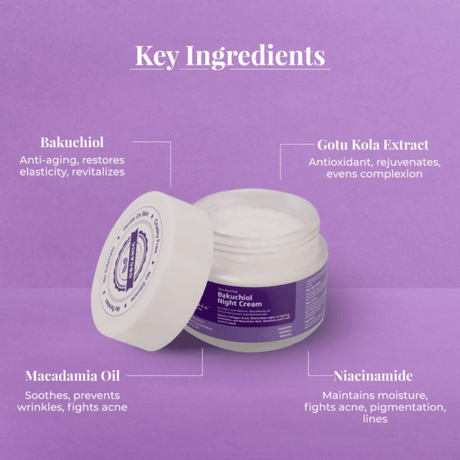Earthraga Skin Reviving Bakuchiol Night Cream - Vamzn#