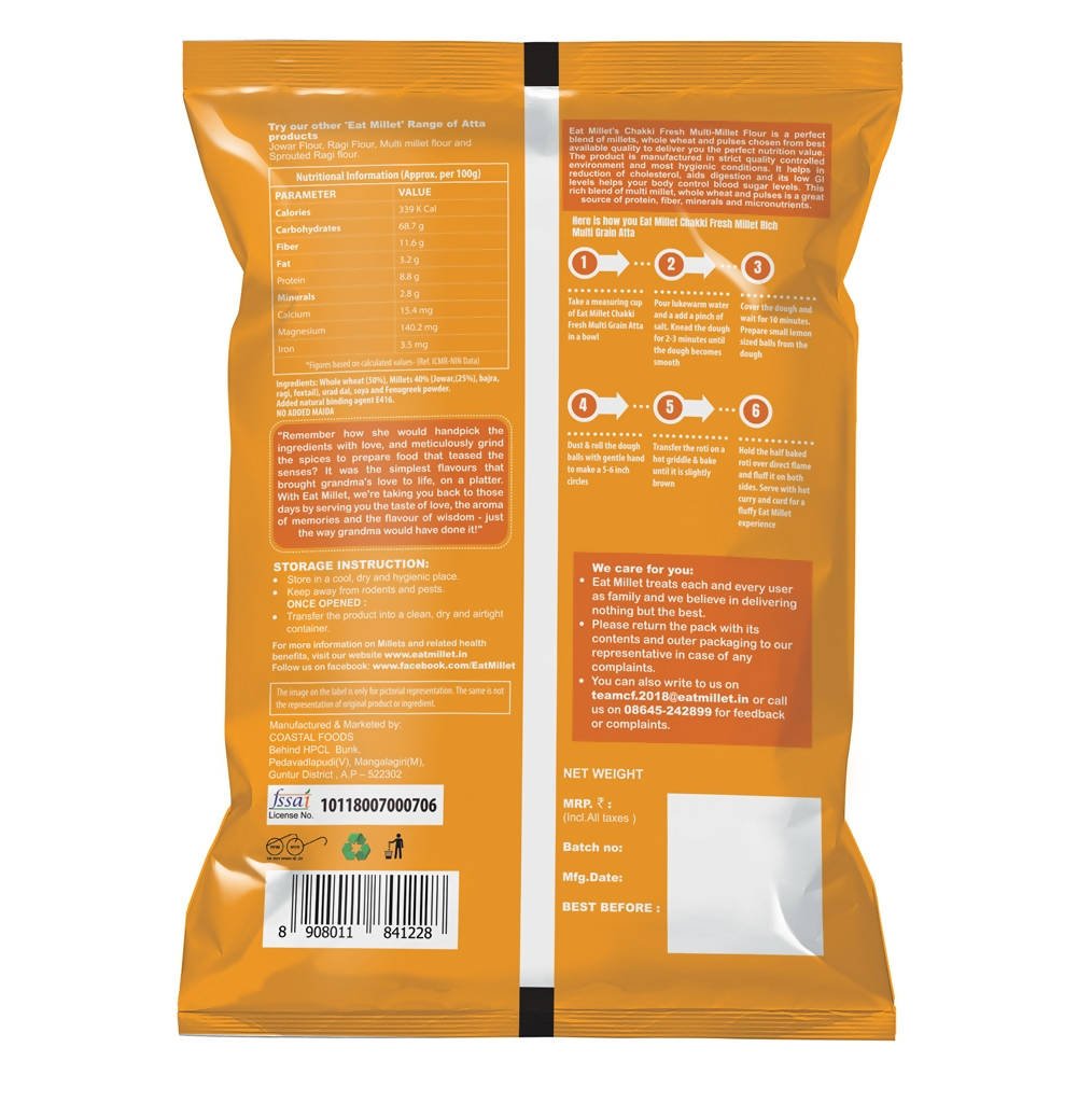 Eat Millet Multi Millet Atta - Vamzn#