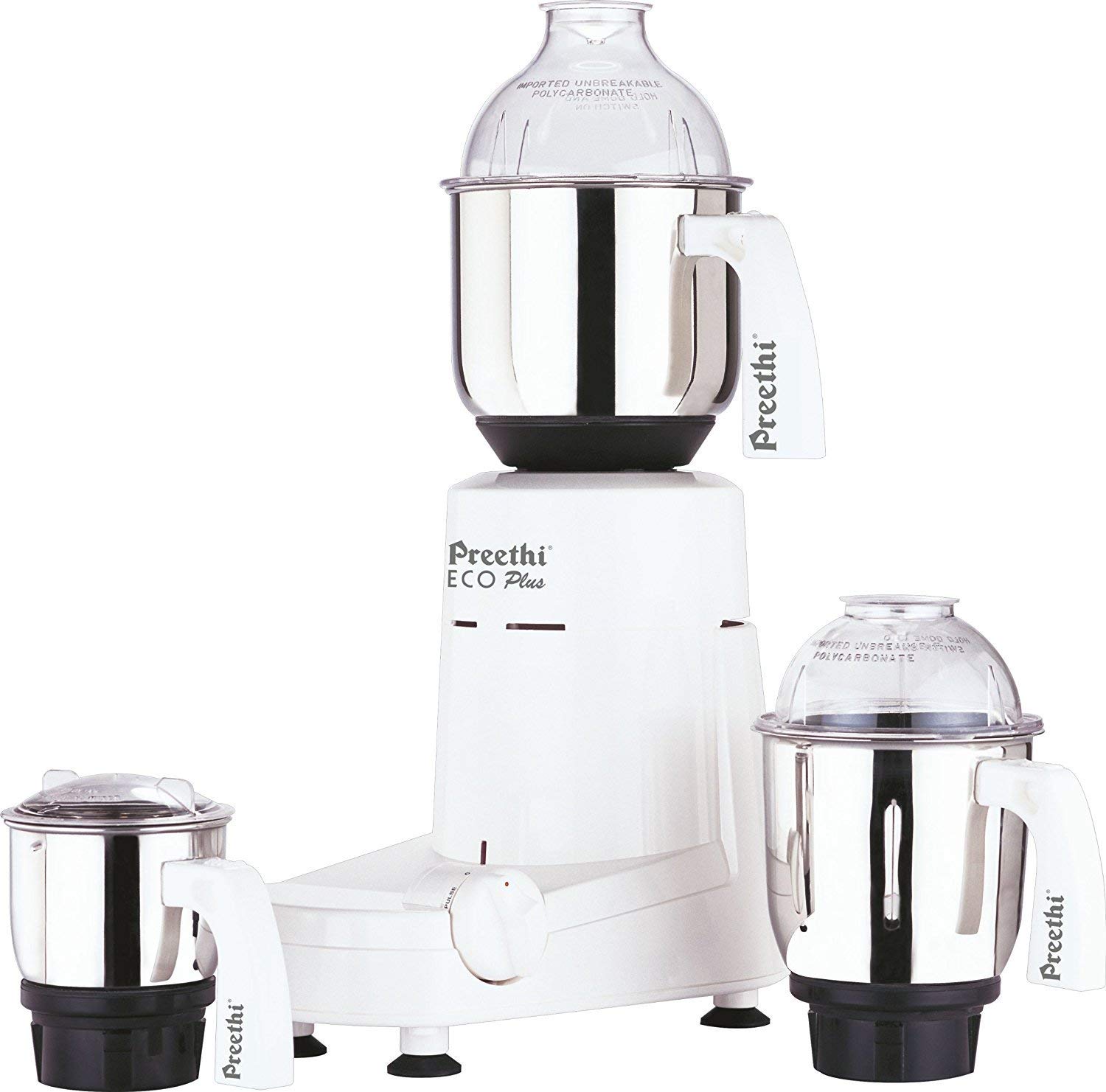 Preethi Eco Plus Mixer Grinder 550w, 110 Volts for USA and Canada
