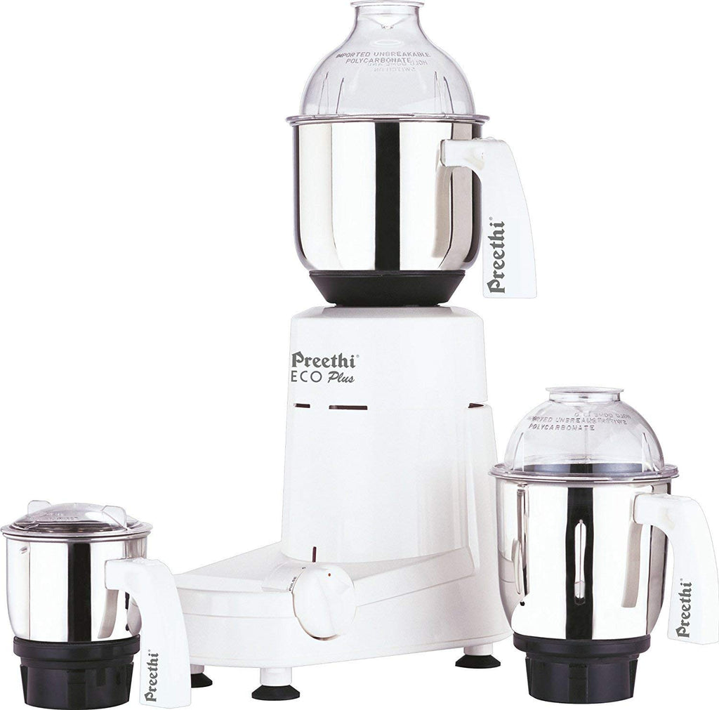 Preethi Eco Plus Mixer Grinder 550w, 110 Volts for USA and Canada