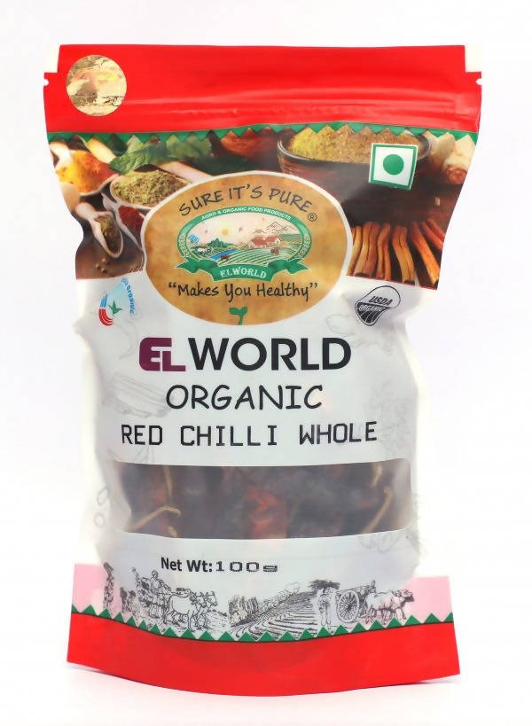 El World Organic Red Chilli Whole - Vamzn#