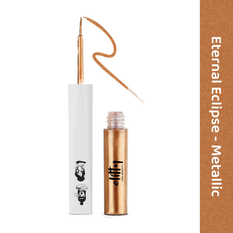 Elitty Rust Pop Color Metallic Finish Liquid Eyeliner - Eternal Eclipse (Rust) - Vamzn#