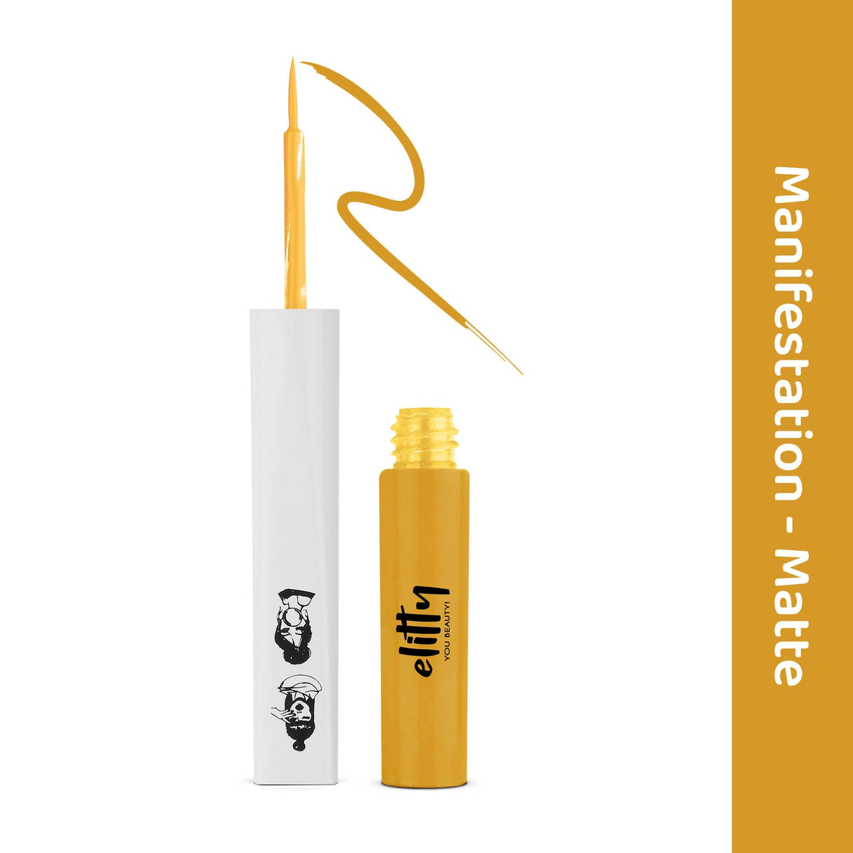 Elitty Yellow Pop Color Matte Finish Liquid - Manifestation - Yellow - Vamzn#