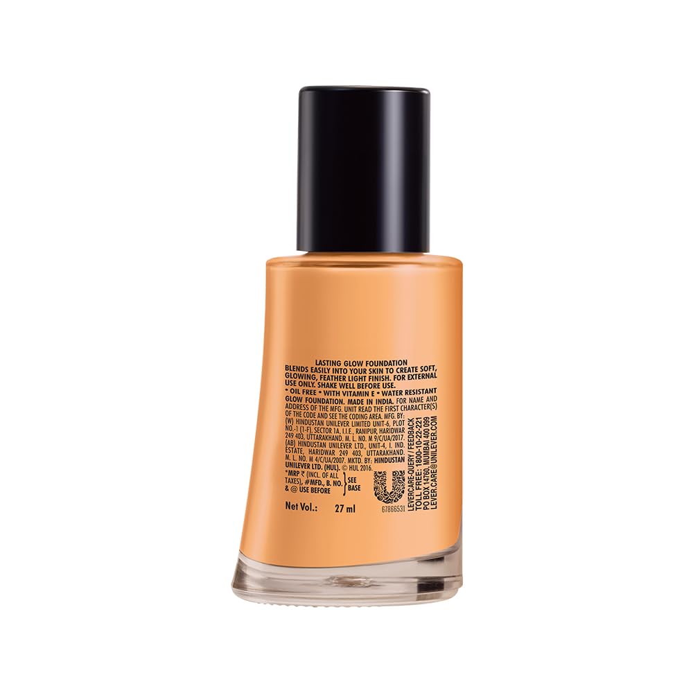 Elle 18 Lasting Glow Liquid Foundation, 03 Shell, 27 Ml Radiant Finish, Light, All - Vamzn#