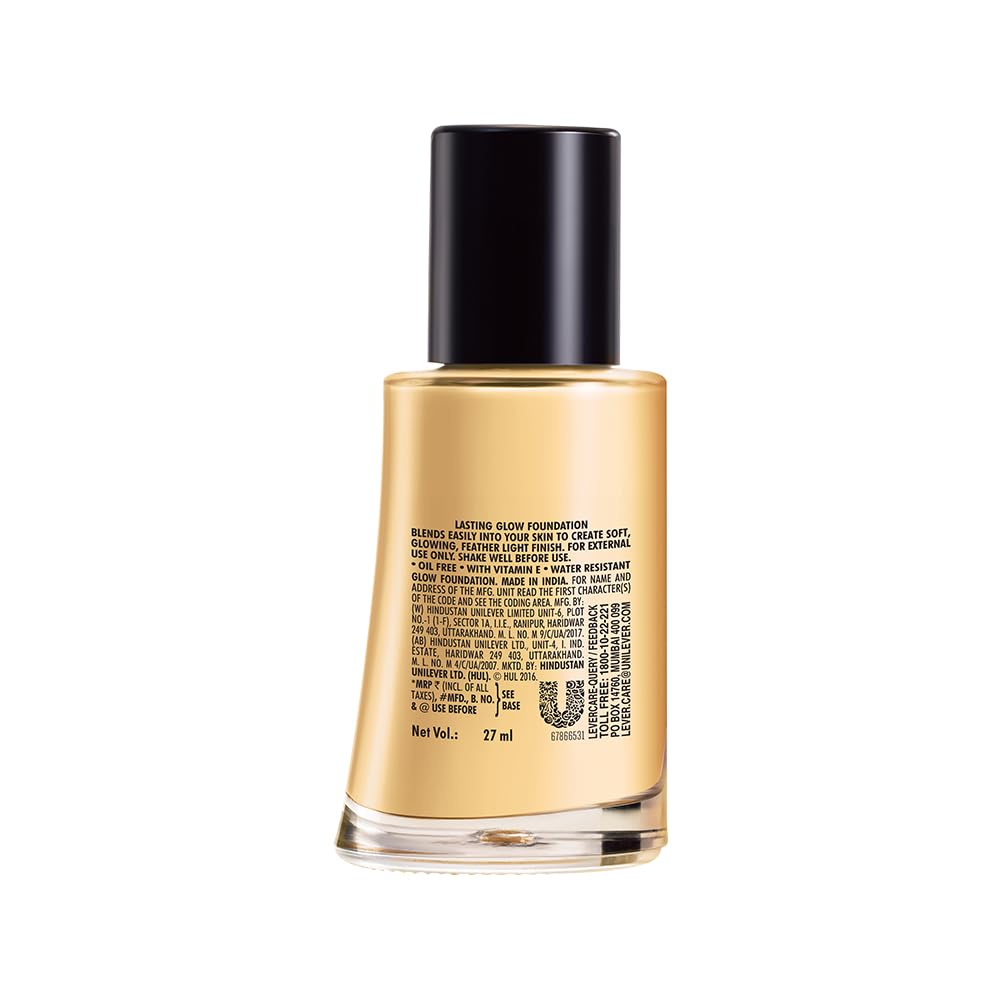 Elle 18 Lasting Glow Liquid Foundation, 03 Shell, 27 Ml Radiant Finish, Light, All - Vamzn#