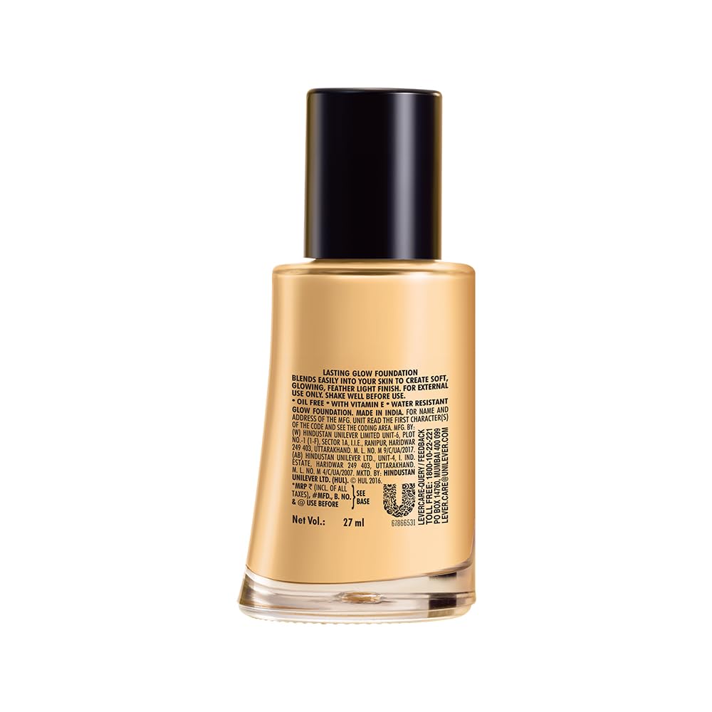 Elle 18 Lasting Glow Liquid Foundation, 03 Shell, 27 Ml Radiant Finish, Light, All - Vamzn#
