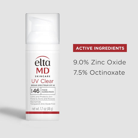 EltaMD UV Clear Face Sunscreen, Protects and Calms Sensitive Skin and Acne - Prone Skin, Lightweight, Silky, Dermatologist Recommended - Vamzn#