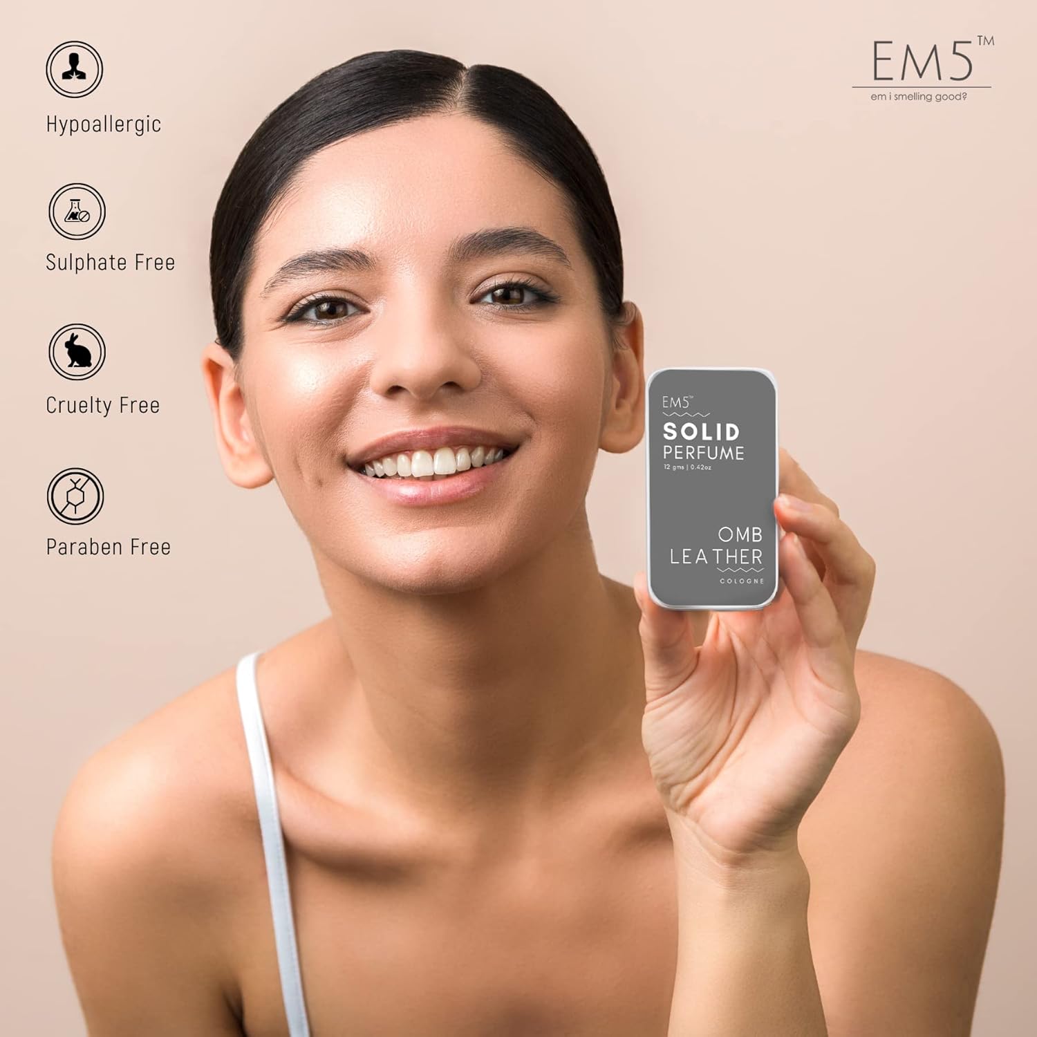 EM5™ Combo Pack of Alcohol Free Solid Perfumes | Woody Oud & Nomade for Men & Women | Non - Greasy Cologne | Strong & Lasting Fragrance | Gifting Pack for Him & Her - Vamzn#