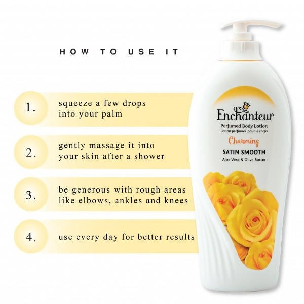Enchanteur Charming Satin Smooth Perfumed Body Lotion - Vamzn#