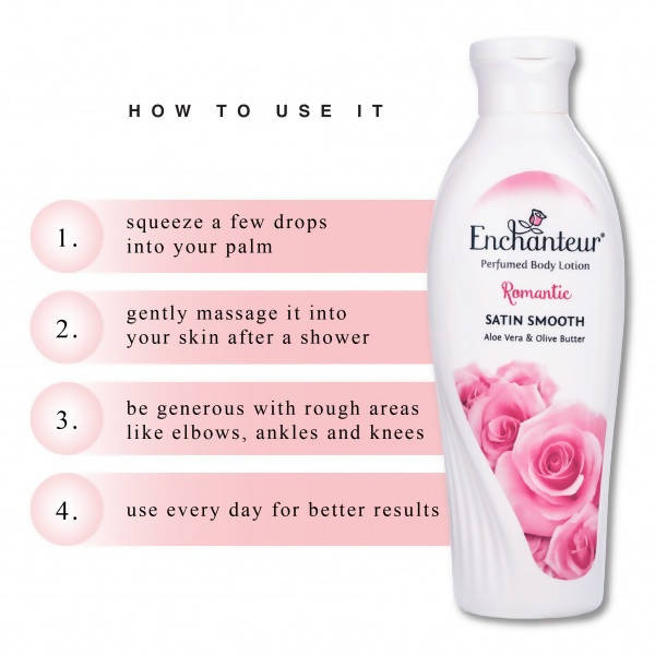 Enchanteur Romantic Satin Smooth Perfumed Body Lotion - Vamzn#