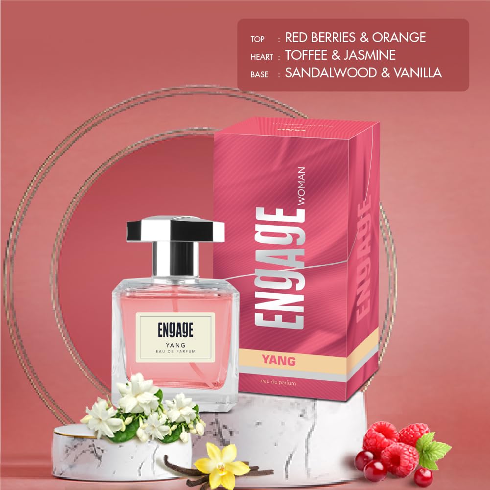 Engage Yang Eau De Parfum for Women, Floral and Fruity Fragrance Scent, Skin Friendly Perfume for Women, 100ml - Vamzn#